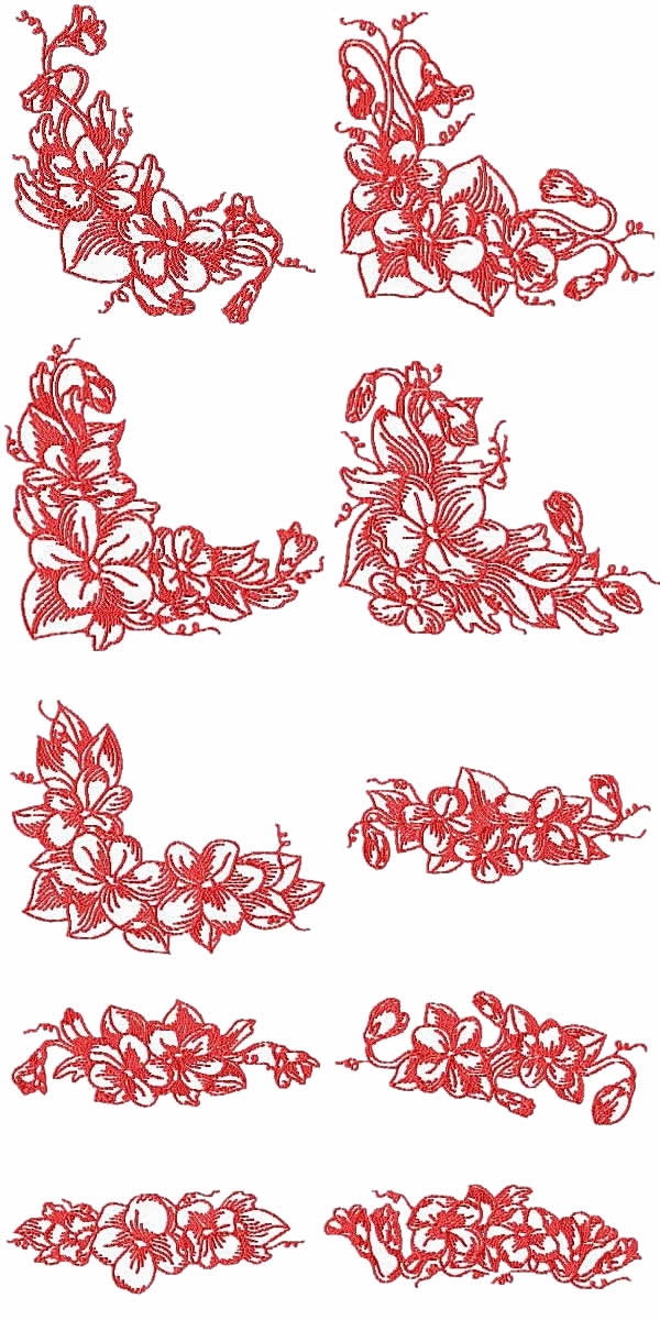 designs for borders. Borders embroidery design